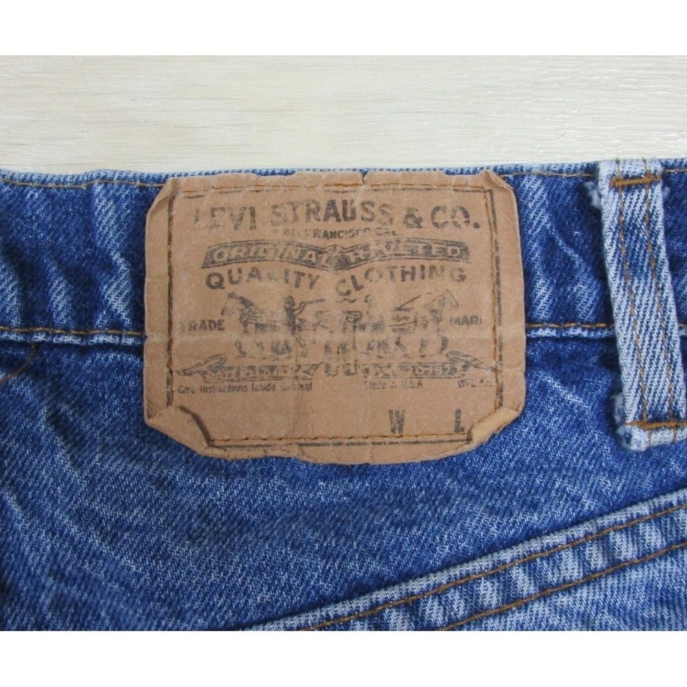 Vintage 80s Levis 505 Jeans Mens (32x30) Orange Tab Bootcut Distressed - Picture 15 of 16